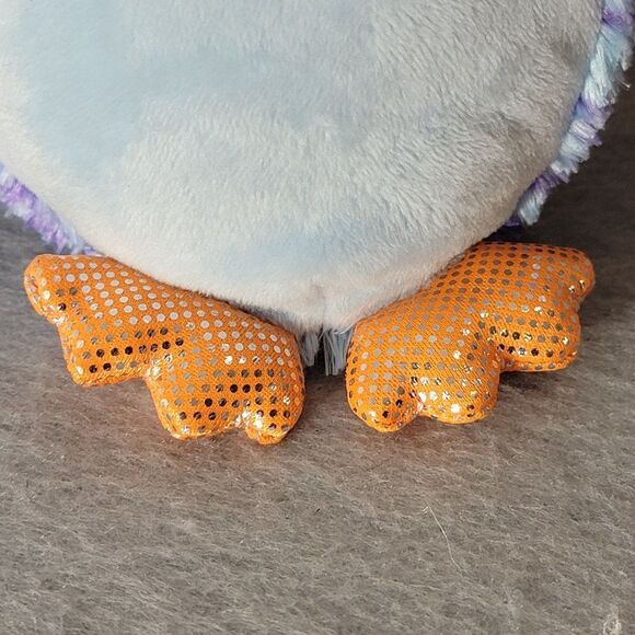 Winkeez Wisdom The Owl Plush Stuffed Blue and Purple 8 inch 2021 Wise MVP Brand - Picture 3 of 9